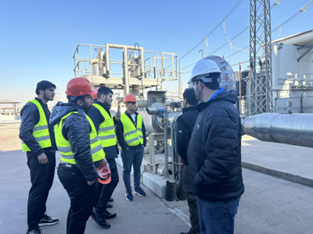 Petroleum and Mining Engineering, TIU, MASS Erbil Power Station, site visit, second-year students, power generation, gas turbines, steam turbines, engineering education, practical exposure, Ms. Jwan Khaleel Mohammed, Mr. Ibrahim Fatih, industry connections, workplace safety, Erbil.