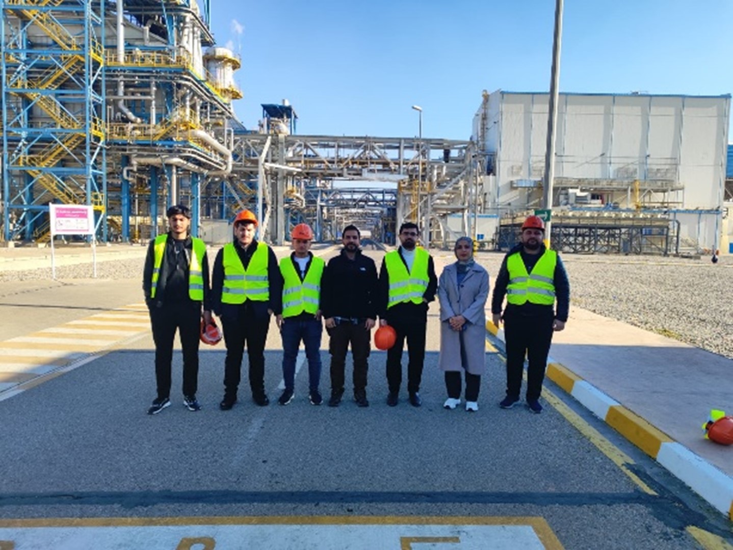 Petroleum and Mining Engineering, TIU, MASS Erbil Power Station, site visit, second-year students, power generation, gas turbines, steam turbines, engineering education, practical exposure, Ms. Jwan Khaleel Mohammed, Mr. Ibrahim Fatih, industry connections, workplace safety, Erbil.
