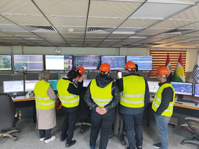 Petroleum and Mining Engineering, TIU, MASS Erbil Power Station, site visit, second-year students, power generation, gas turbines, steam turbines, engineering education, practical exposure, Ms. Jwan Khaleel Mohammed, Mr. Ibrahim Fatih, industry connections, workplace safety, Erbil.