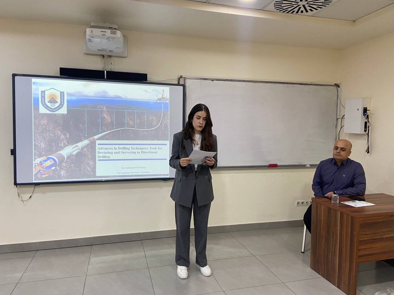 Petroleum and Mining Engineering, PAME, TIU, directional drilling, drilling techniques, surveying technologies, wellbore deflection, drilling workshop, Dr. Mohammed Ali Namuq, American University of Kurdistan, oil and gas industry, real-time drilling monitoring, petroleum engineering education, TIU workshops.