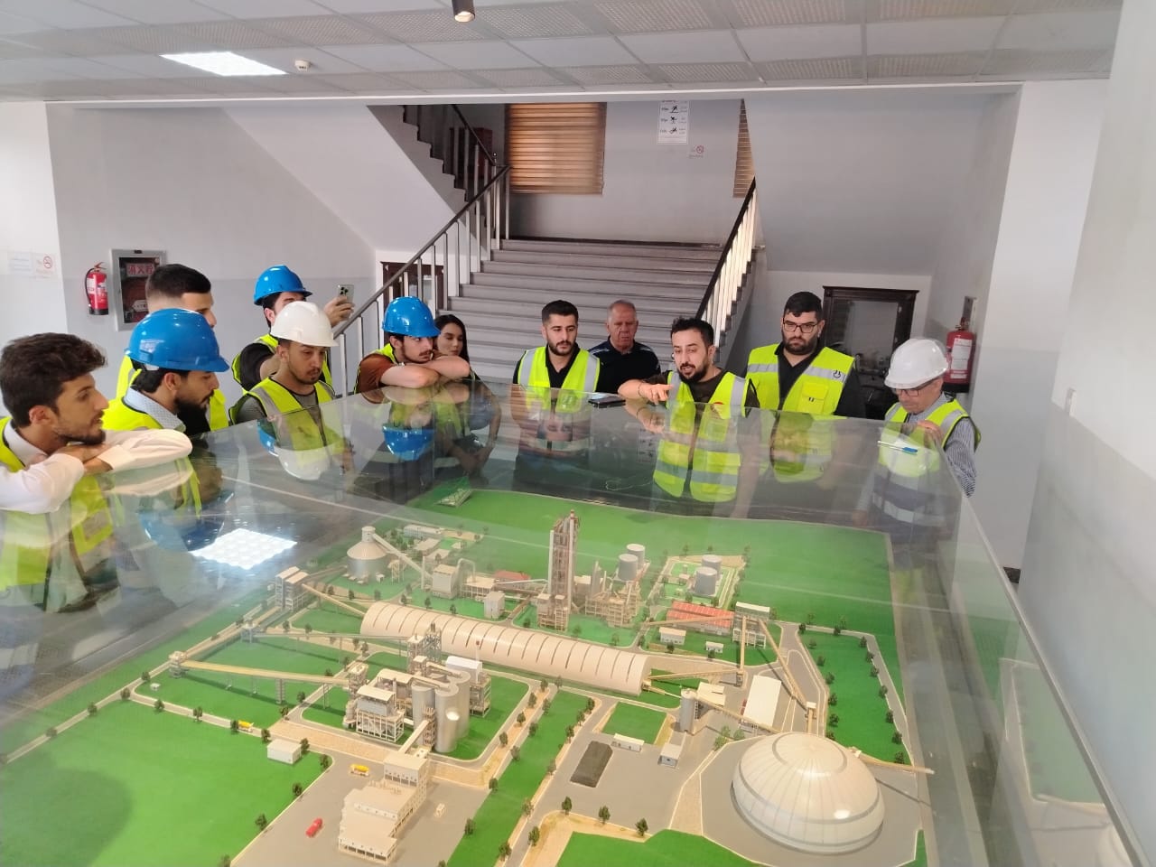 Qarachuq Cement Plant, KAR Group, field trip, cement production, quarry visit, Petroleum and Mining Engineering Department, industrial visit, TIU