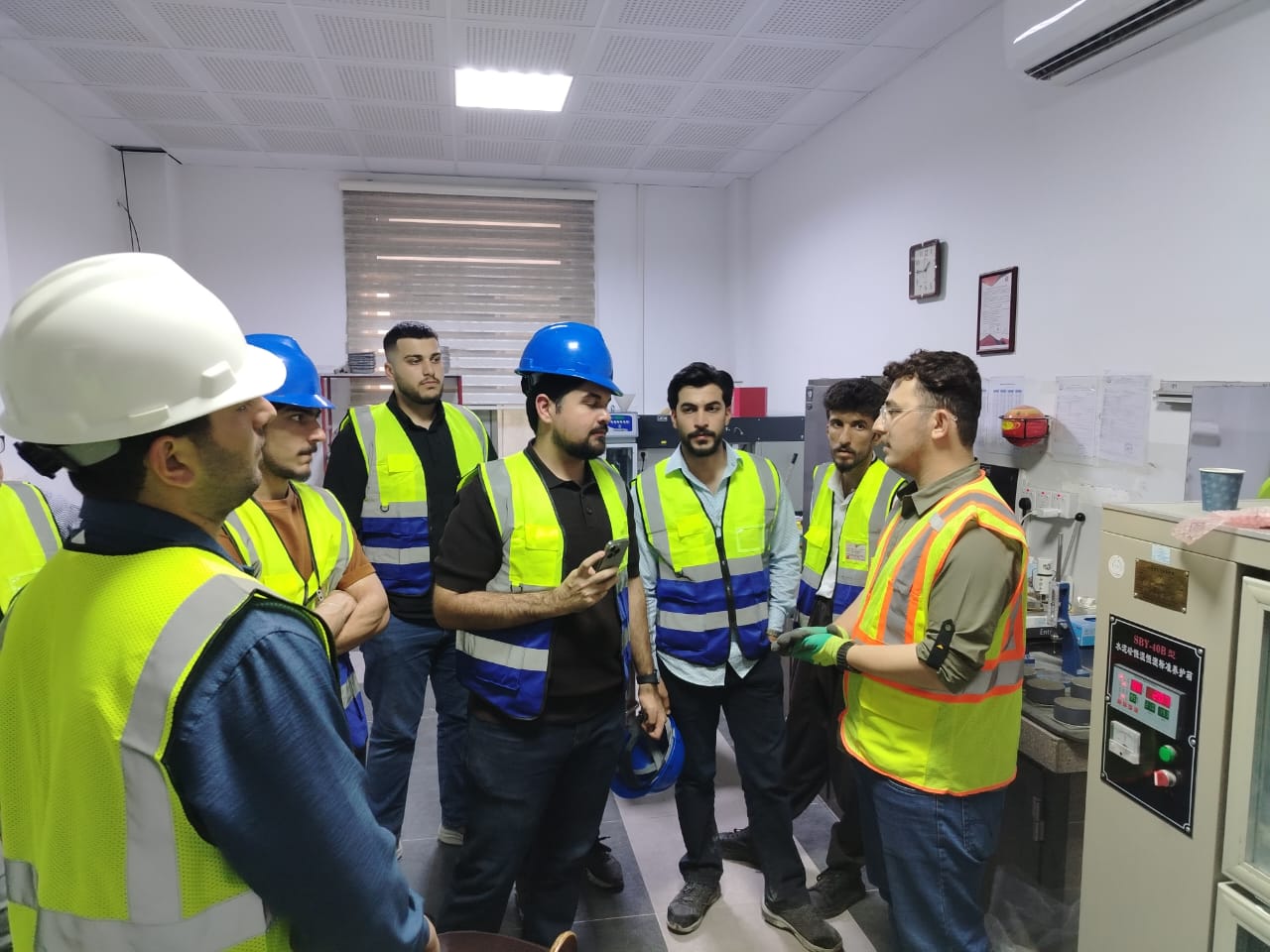 Qarachuq Cement Plant, KAR Group, field trip, cement production, quarry visit, Petroleum and Mining Engineering Department, industrial visit, TIU