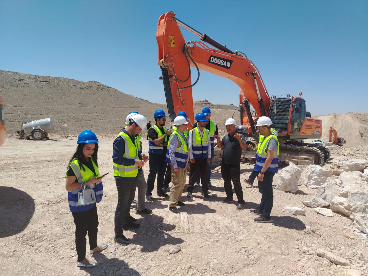 Qarachuq Cement Plant, KAR Group, field trip, cement production, quarry visit, Petroleum and Mining Engineering Department, industrial visit, TIU