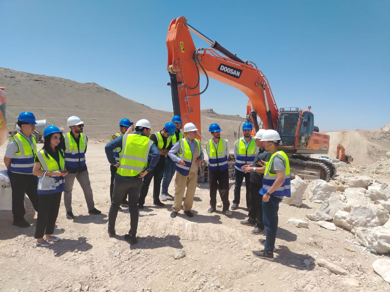Qarachuq Cement Plant, KAR Group, field trip, cement production, quarry visit, Petroleum and Mining Engineering Department, industrial visit, TIU