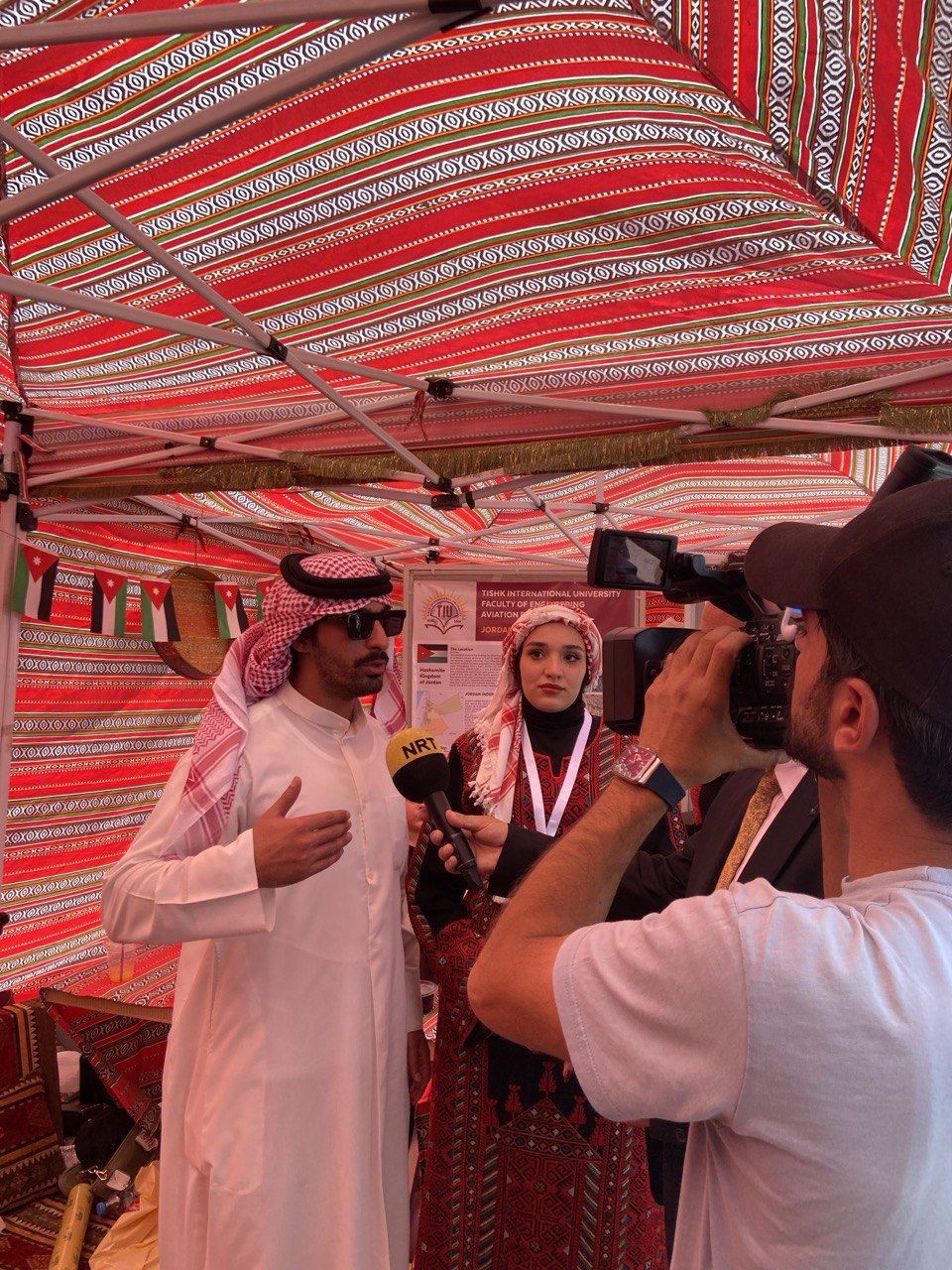 Jordan Tent, PAME, Spring Festival, Tishk International University, Jordanian culture, student involvement, traditional food, cultural celebration, Erbil events, embassy support