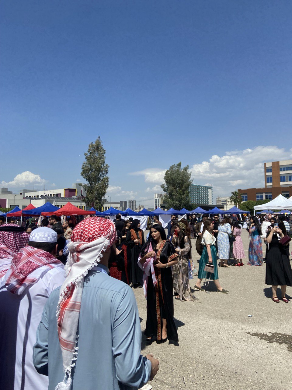 Jordan Tent, PAME, Spring Festival, Tishk International University, Jordanian culture, student involvement, traditional food, cultural celebration, Erbil events, embassy support