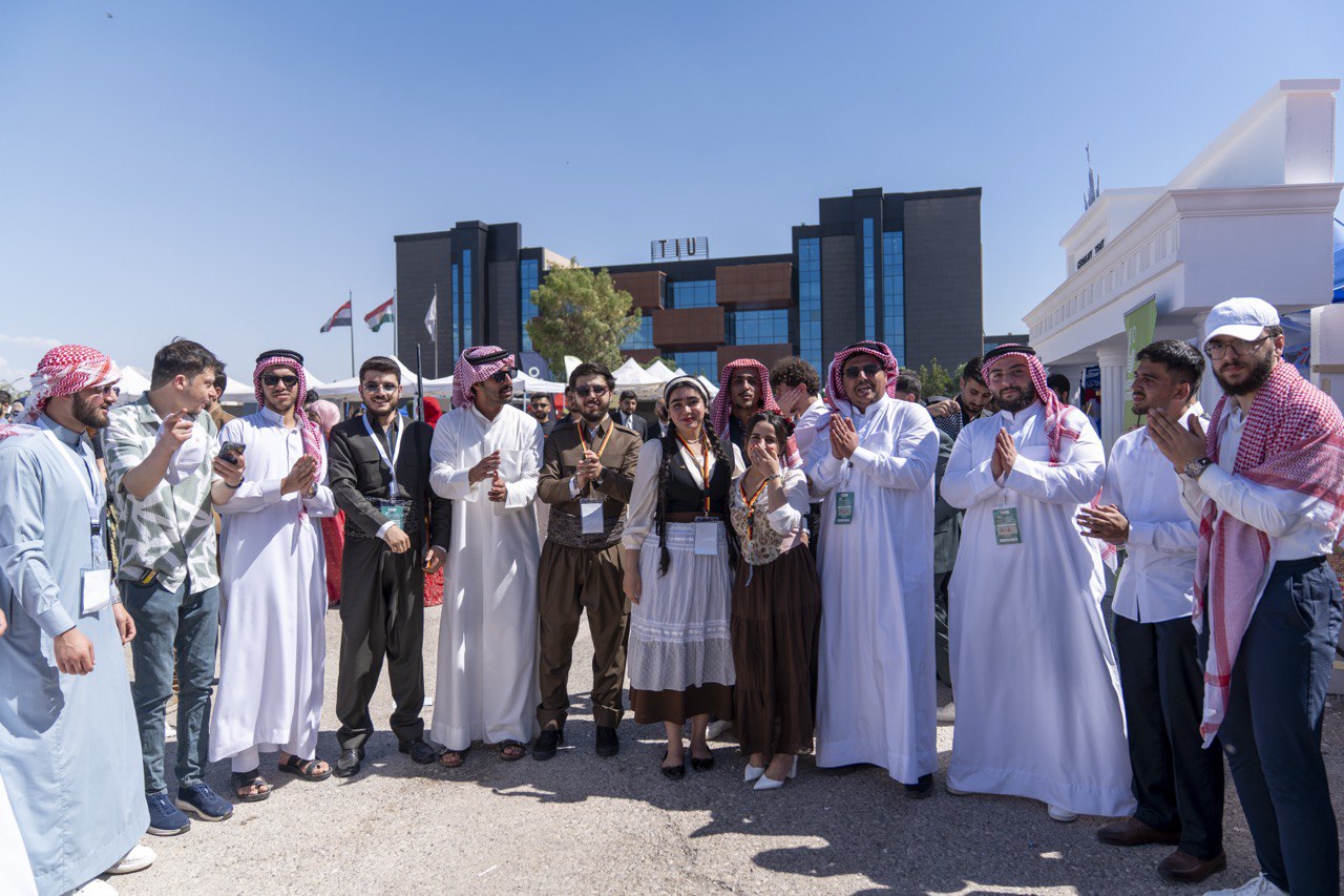 Jordan Tent, PAME, Spring Festival, Tishk International University, Jordanian culture, student involvement, traditional food, cultural celebration, Erbil events, embassy support