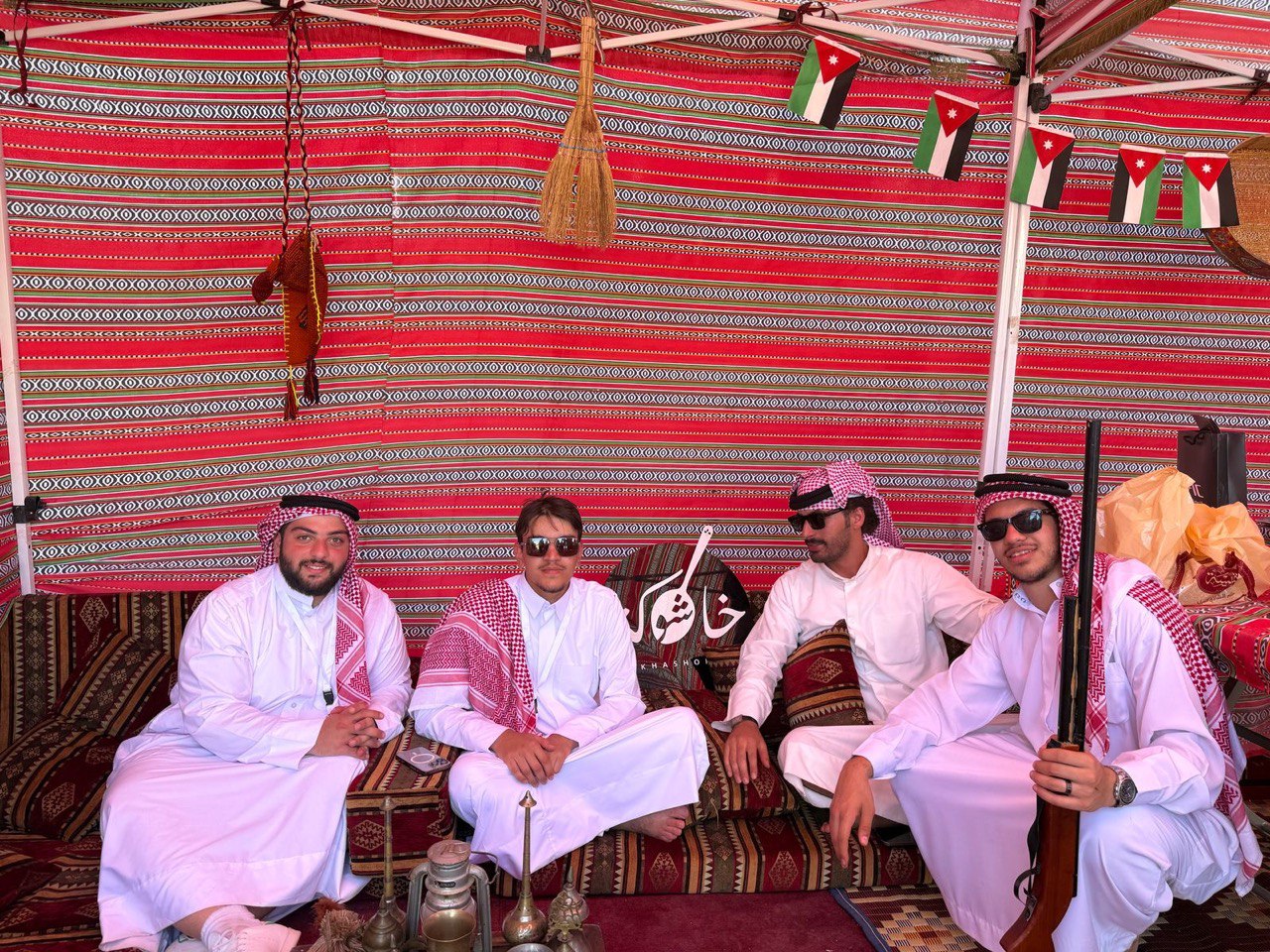 Jordan Tent, PAME, Spring Festival, Tishk International University, Jordanian culture, student involvement, traditional food, cultural celebration, Erbil events, embassy support