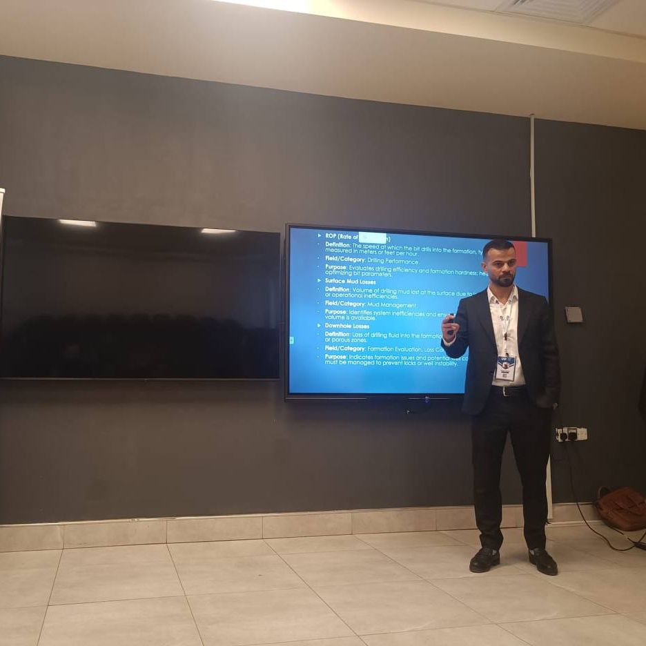 Surface Logging, SPE Northern Iraq, OilServ, Petroleum and Mining Engineering Department, SPE-TIU, training program, data engineer, mud logging, gas detection, cutting samples