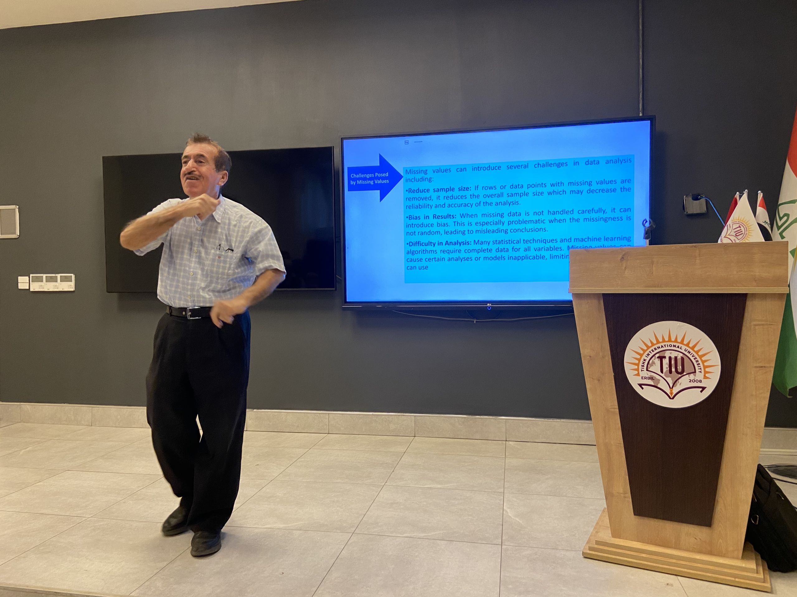 missing data, data analysis, research methods, academic workshop, statistical techniques, bias reduction, TIU, Petroleum and Mining Engineering Department, national workshop, data quality