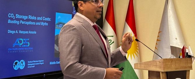 SPE, TIU, Distinguished Lecturer Program, Petroleum and Mining Engineering Department, Carbon Capture and Storage, Carbon Capturing, International Workshop, Energy Transition, APES, Diego A. Vazquez Anzola, SPE Northern Iraq Section, Industry Collaboration, Decarbonization