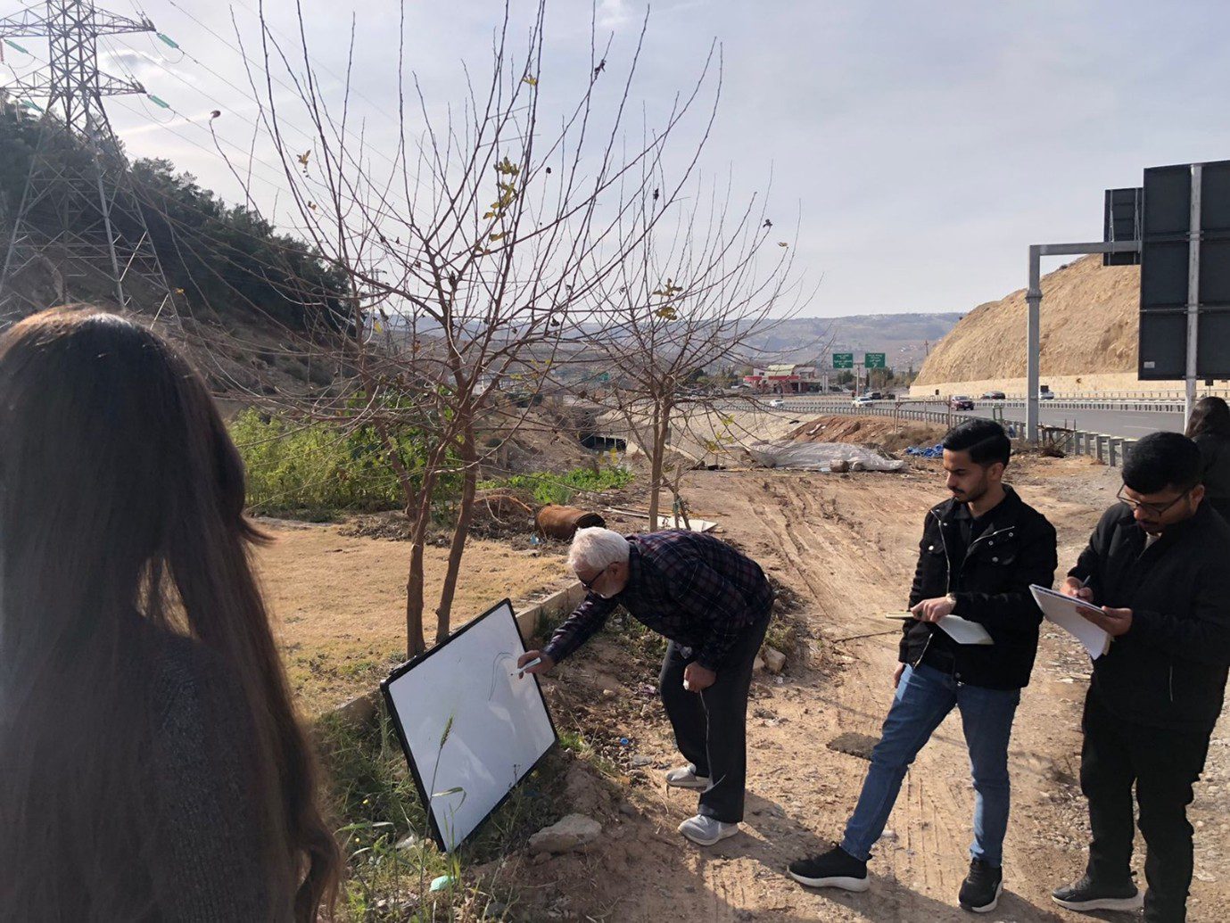Petroleum and Mining Engineering Department, PAME, Tishk International University, TIU, Geological Field Trip, Erbil–Shaqlawa Road, Regional Geology, Rock Formations, Pirmam Anticline, Field Training, Undergraduate Students