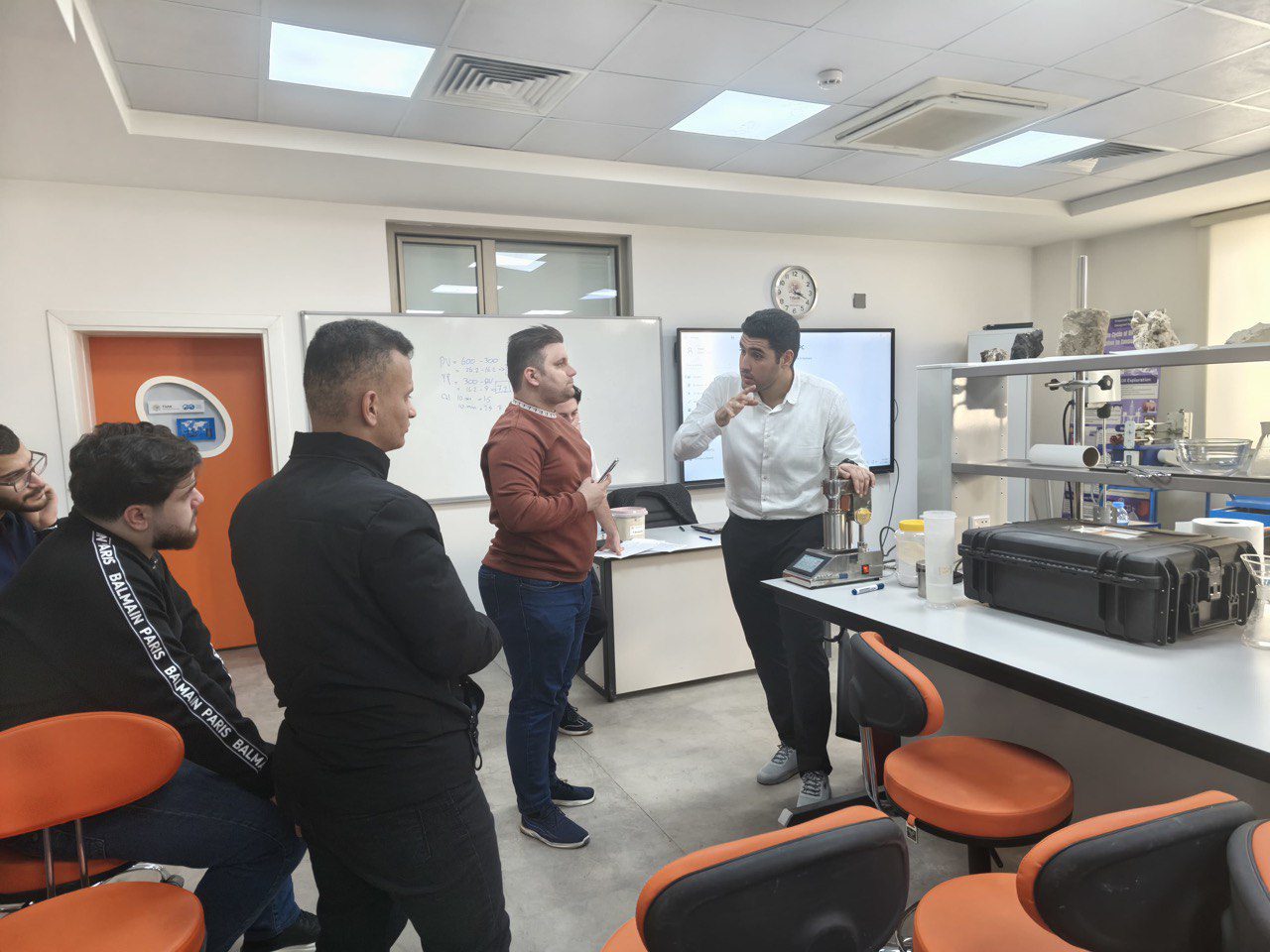 Students attending industry expert lecture