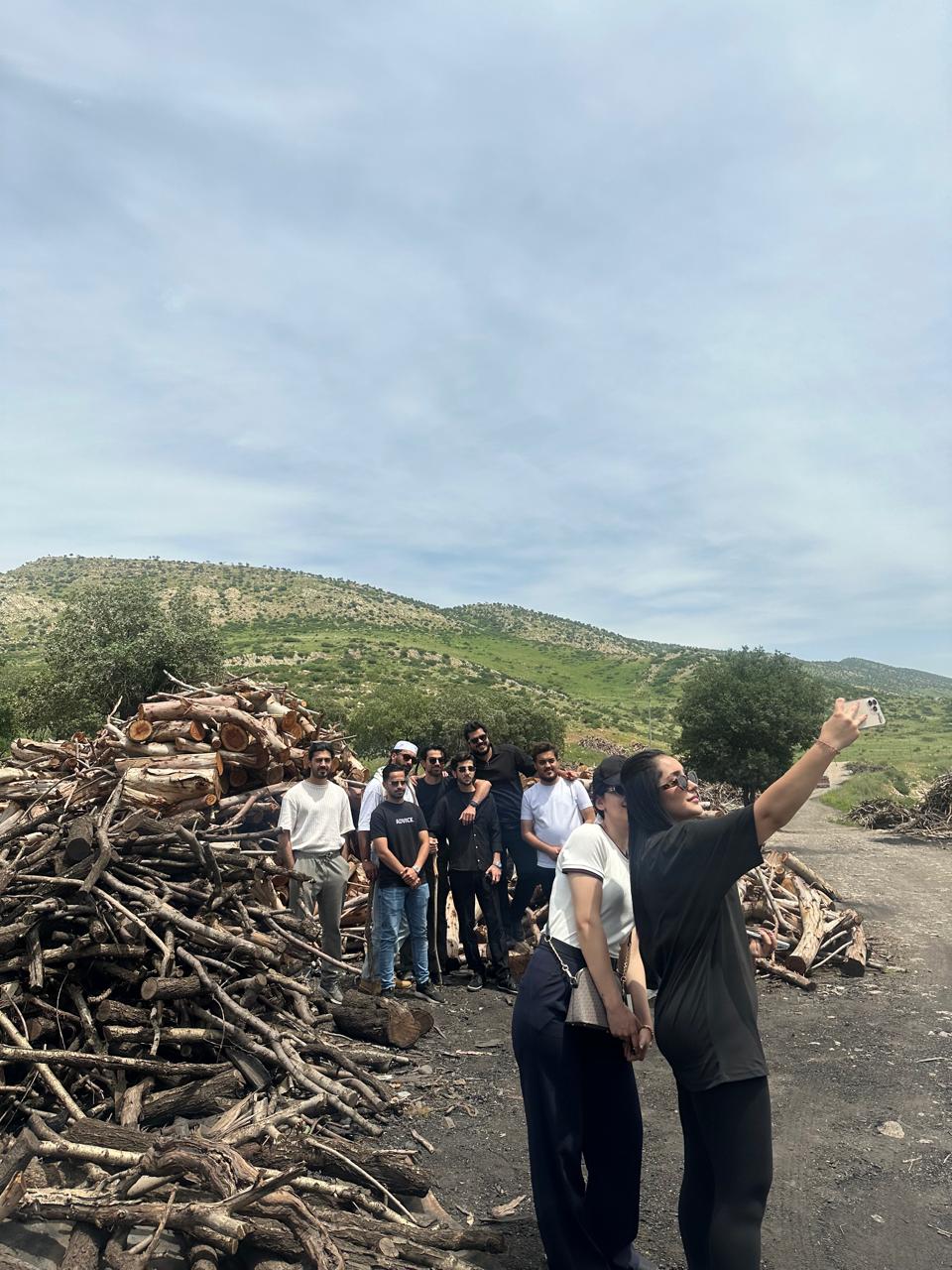 PAME students studying geological formations
