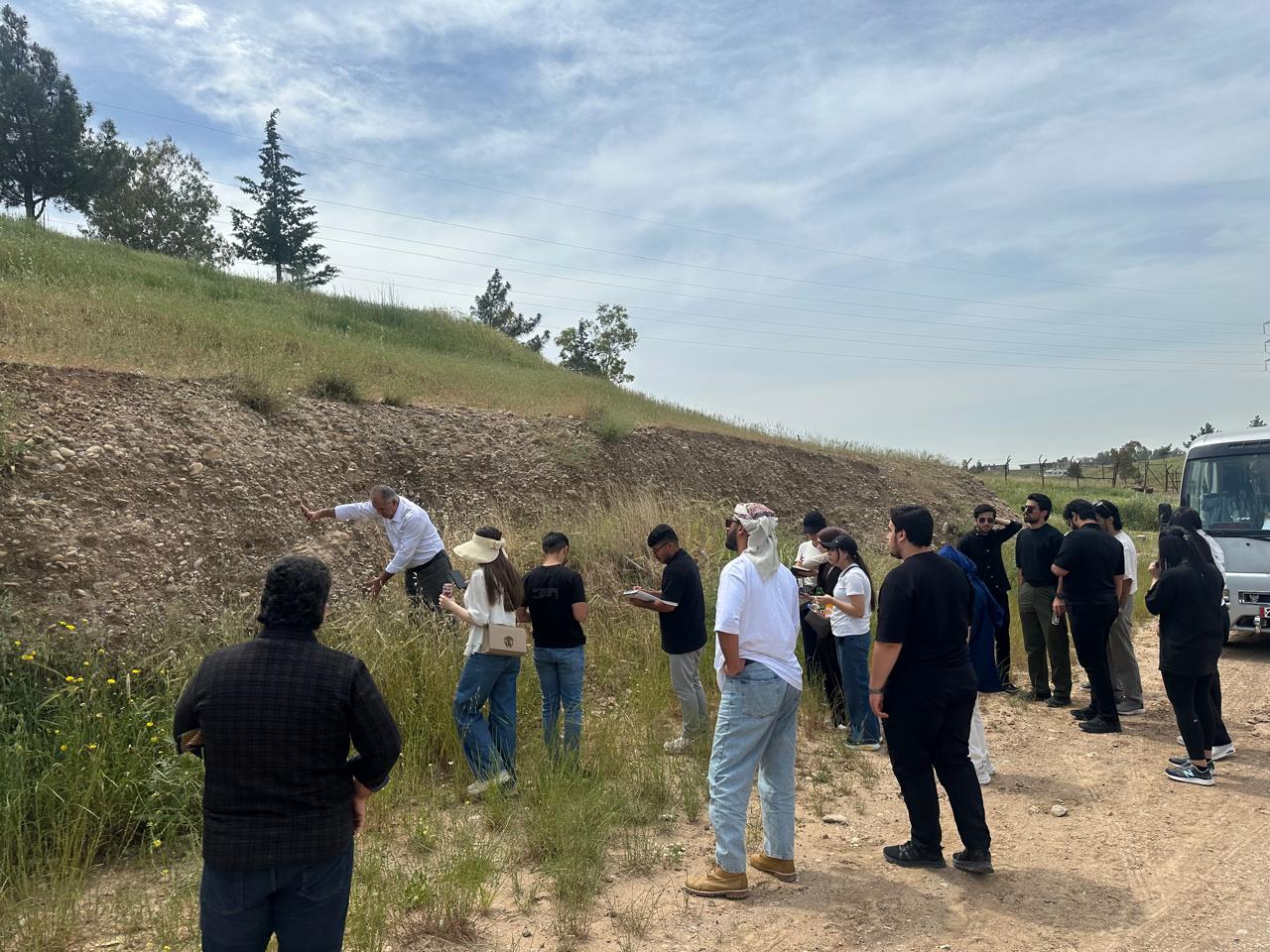 Geological education trip for engineering students